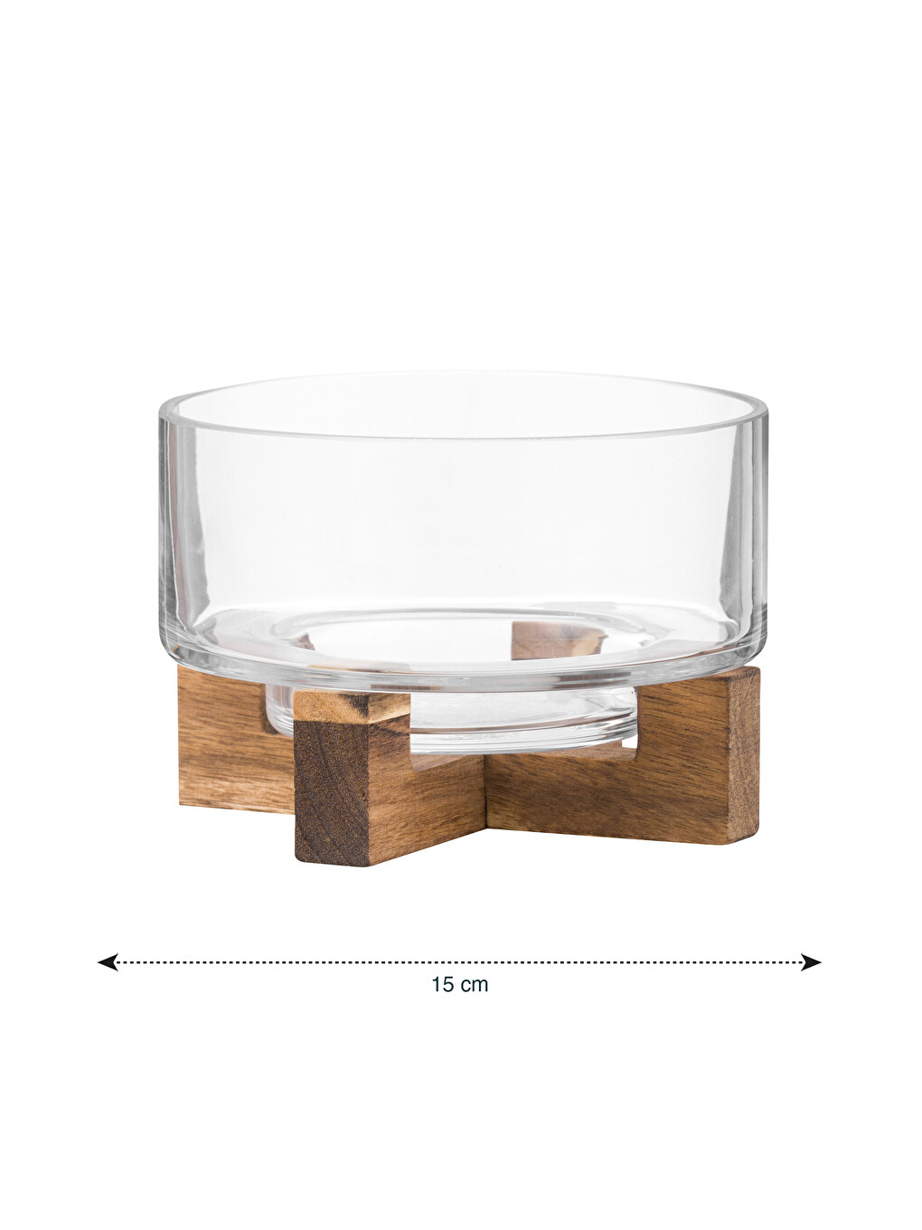 Wooden Pedestal Serving Stand 15 Cm-3