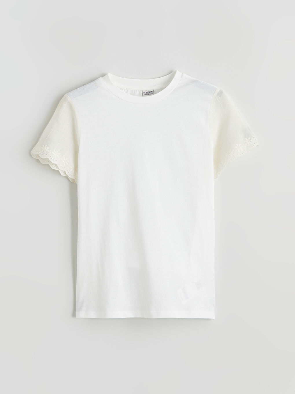 Crew Neck Floral Girls' T-Shirt