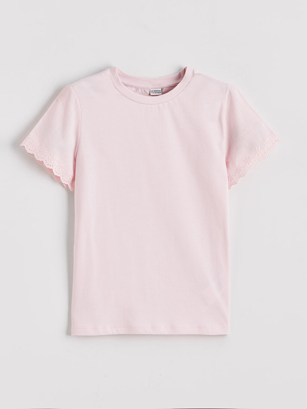 Crew Neck Floral Girls' T-Shirt