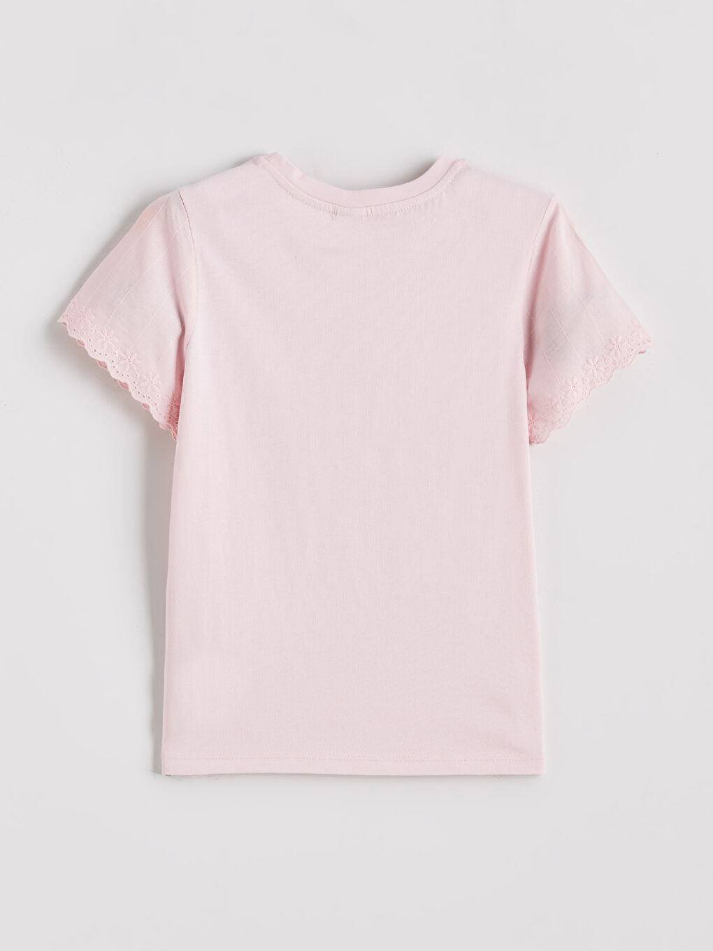 Crew Neck Floral Girls' T-Shirt-1