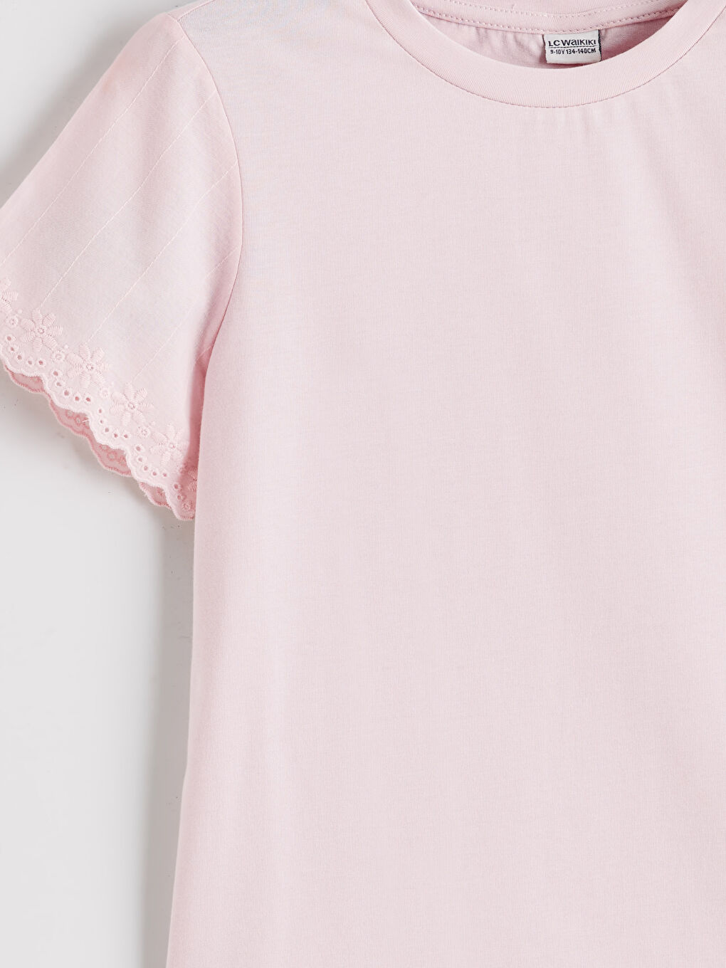 Crew Neck Floral Girls' T-Shirt-2