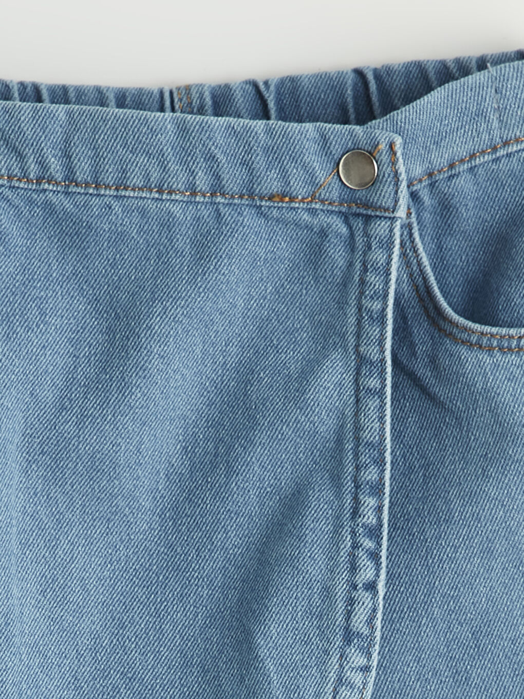 Mavi Kız Çocuk Jean Şort Etek-2