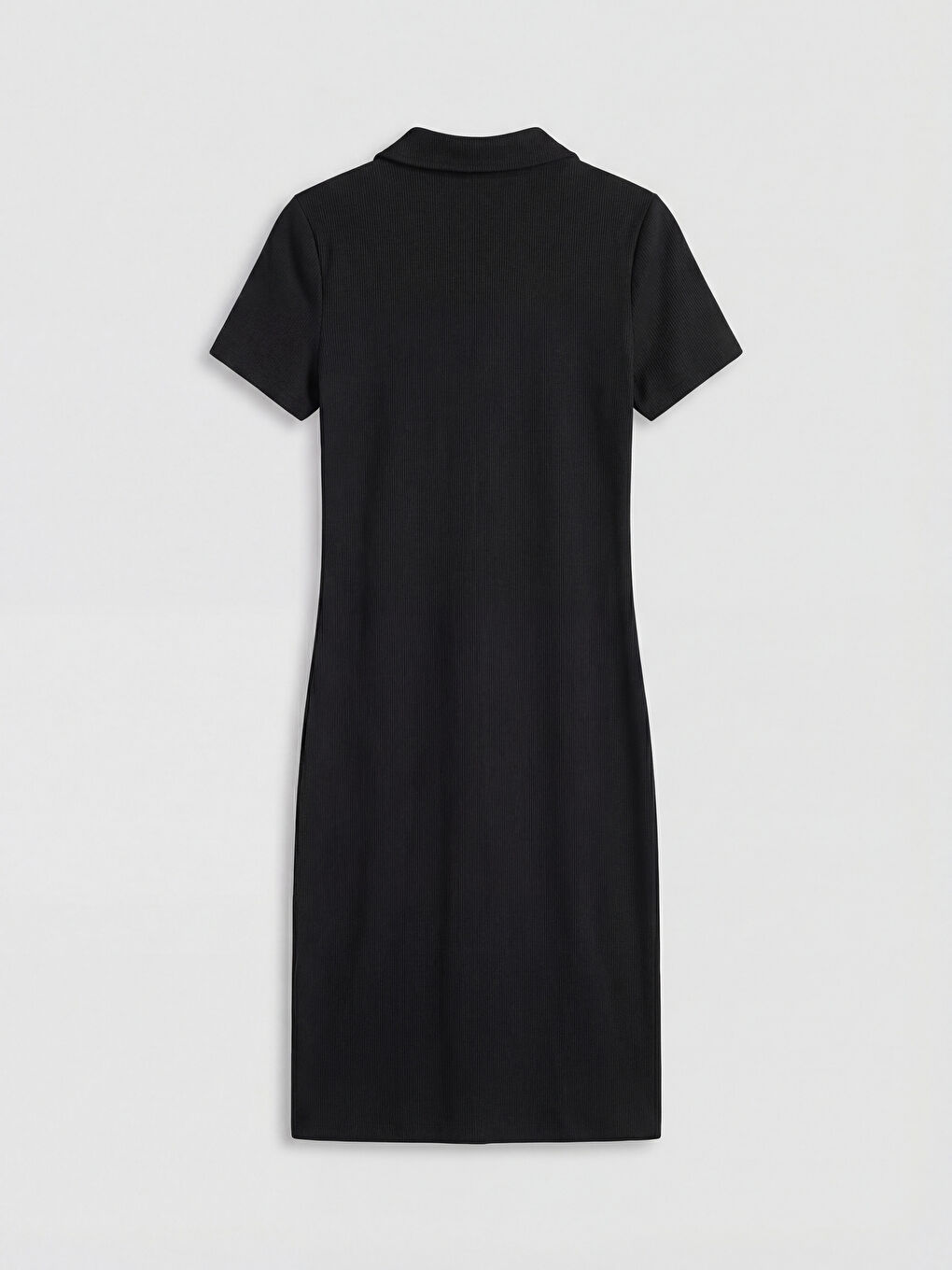 Robe moulante à col polo-5