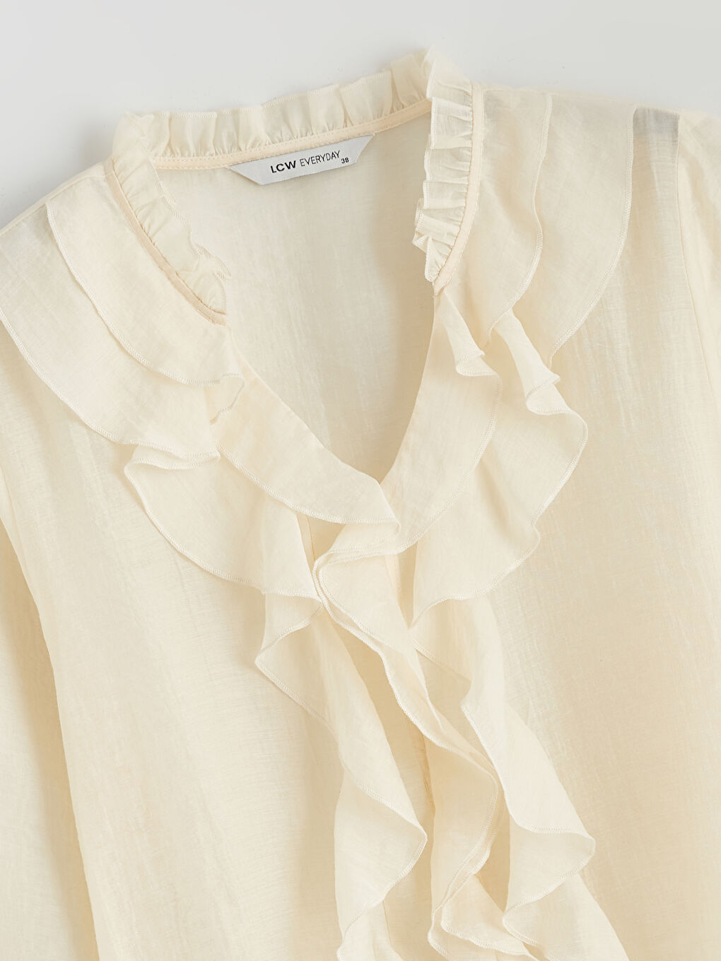 Жена Жълто Блуза-5