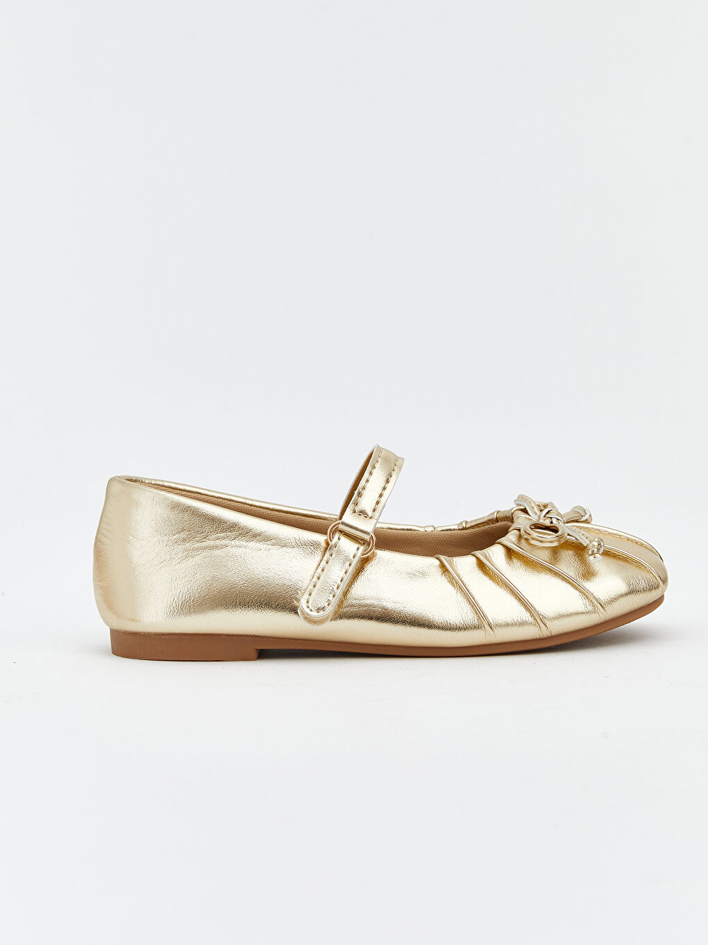 Bow Detailed Baby Girl Flats-1