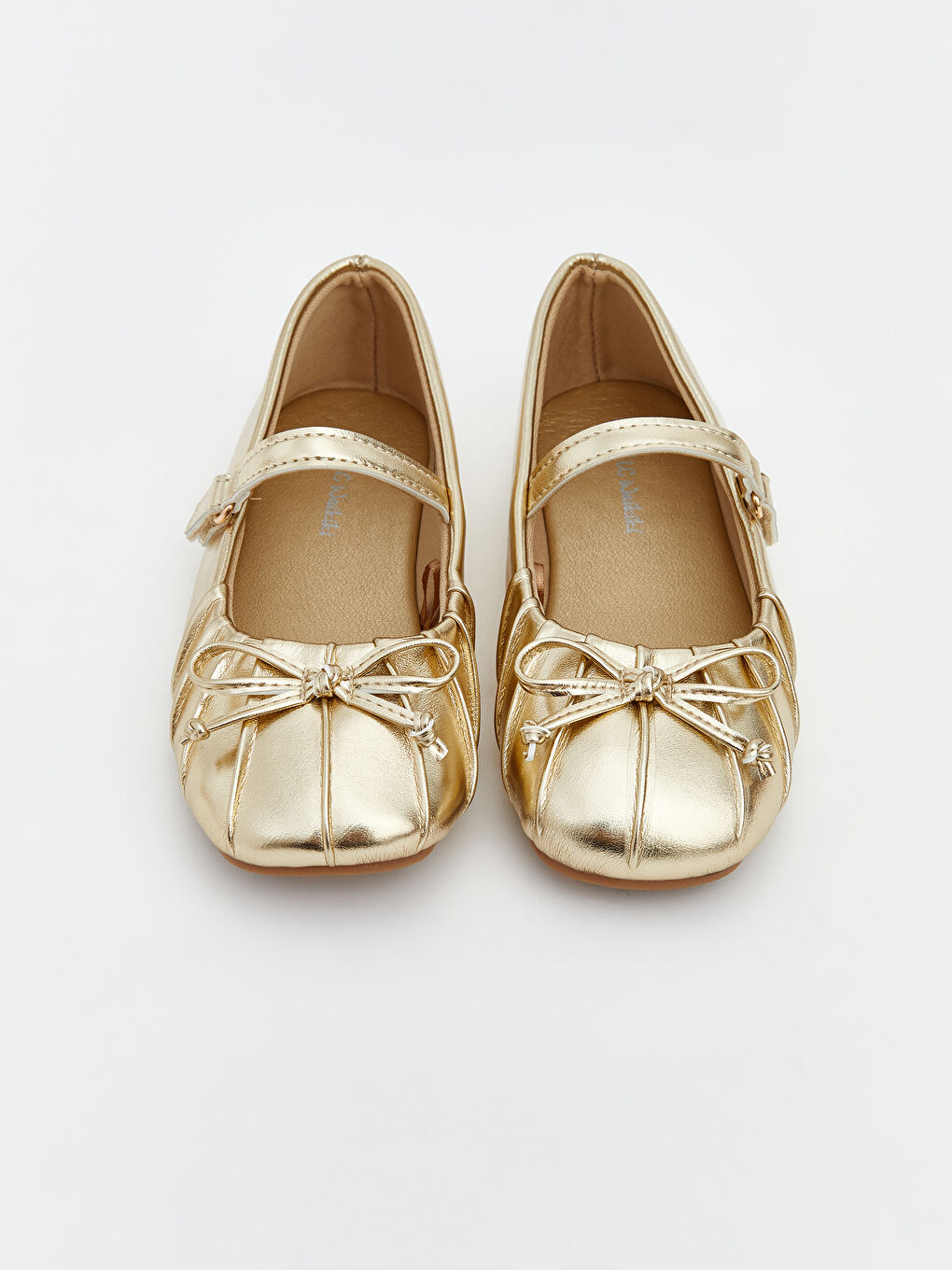 Bow Detailed Baby Girl Flats-2