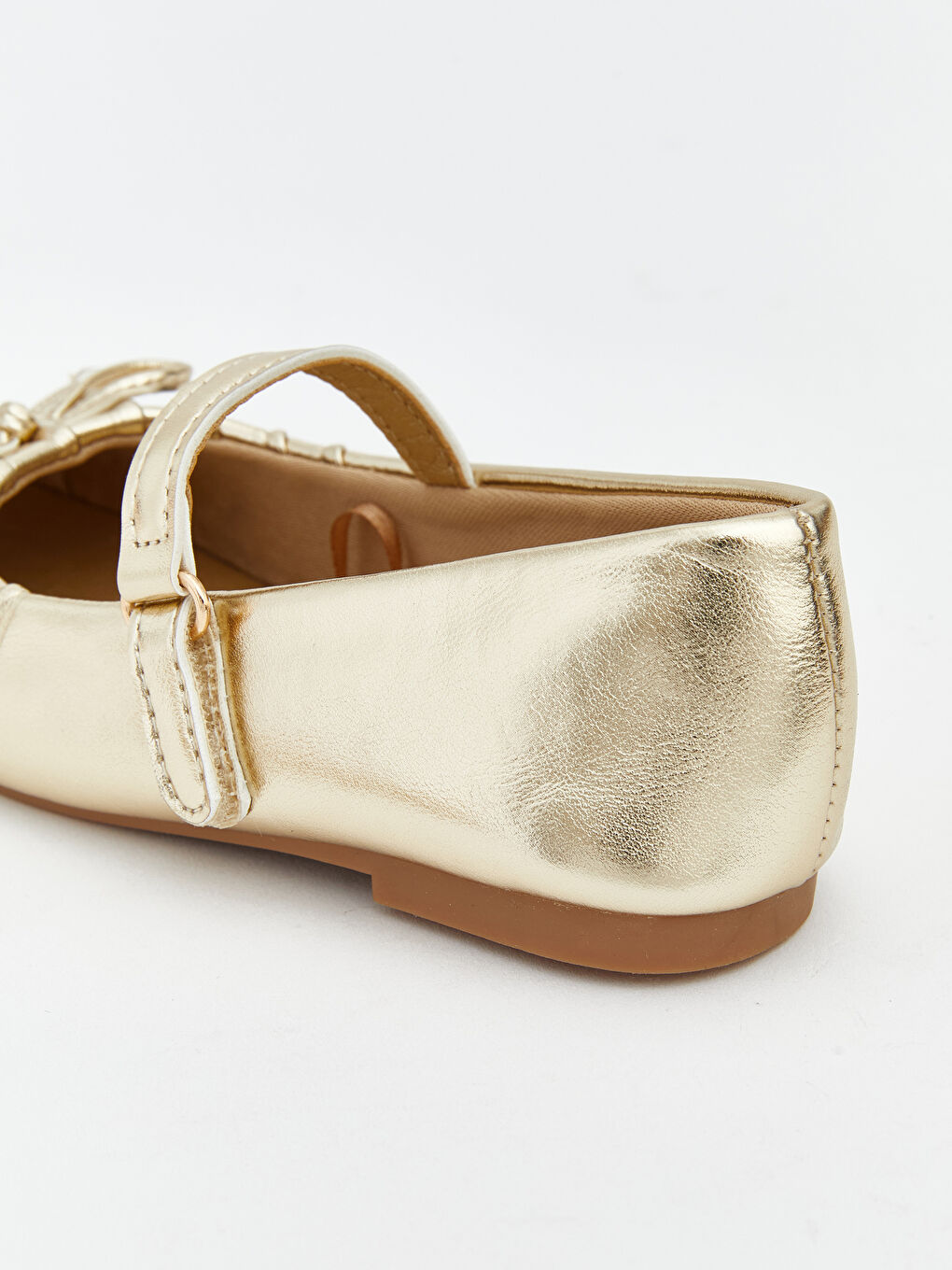 Bow Detailed Baby Girl Flats-4
