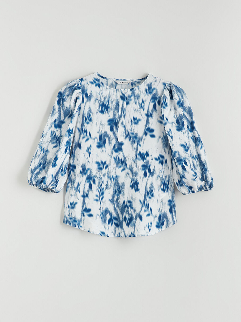 Жена Синьо Блуза-4