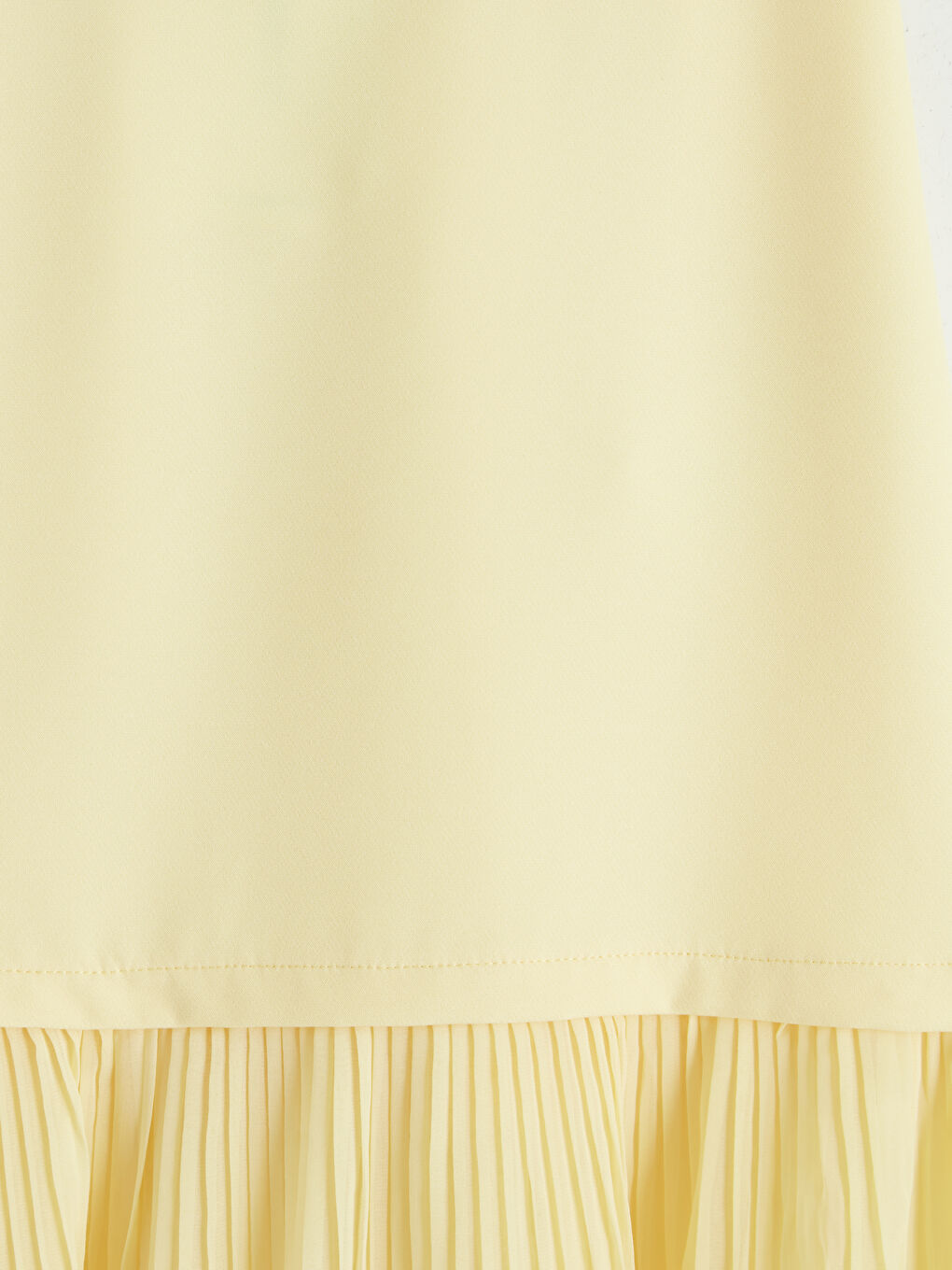 Sarı Beli Lastikli Pileli Kız Çocuk Etek-2