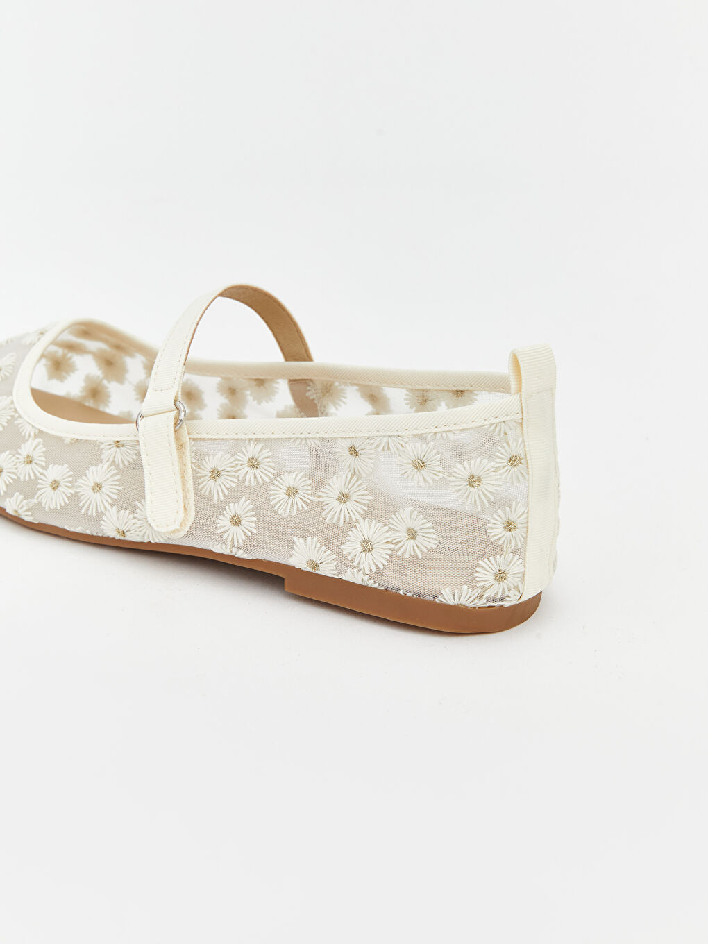 أحذية باليه مسطحة بيج فاتح / ايكرو فتاة-3