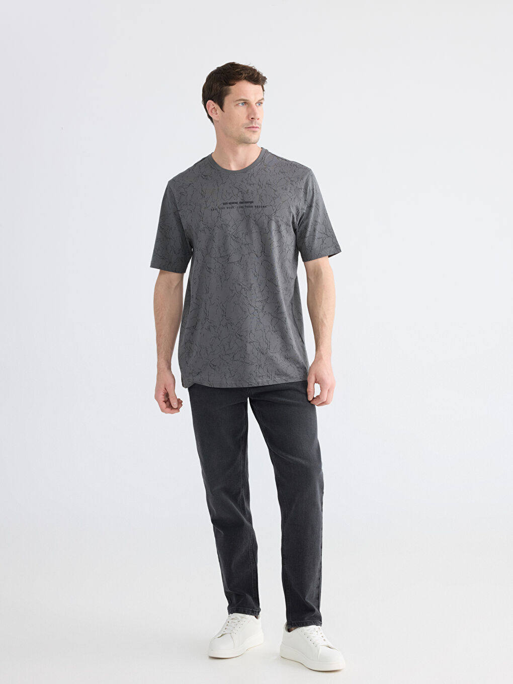 Siyah 710 Loose Fit Erkek Jean Pantolon