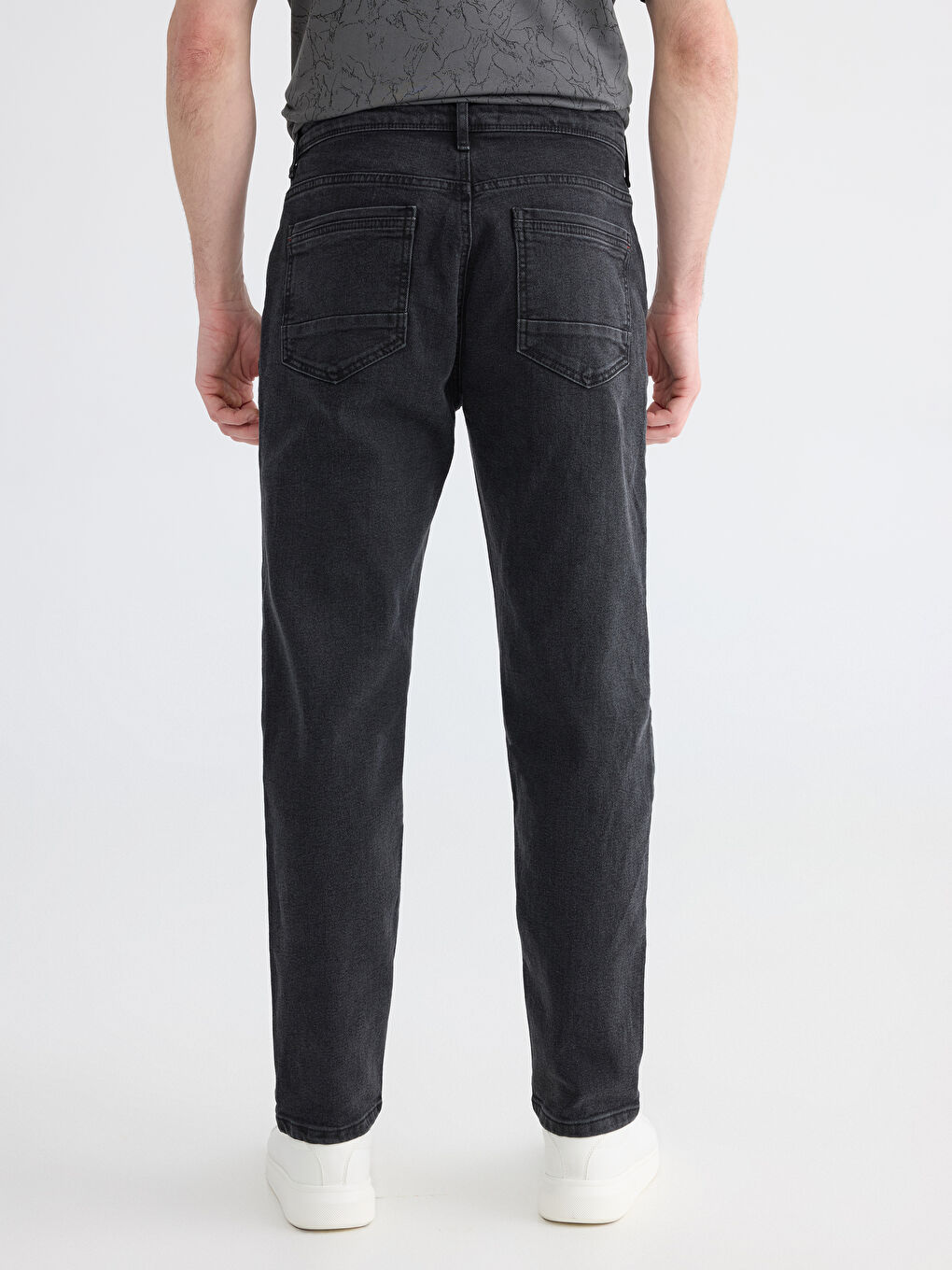 Siyah 710 Loose Fit Erkek Jean Pantolon-3