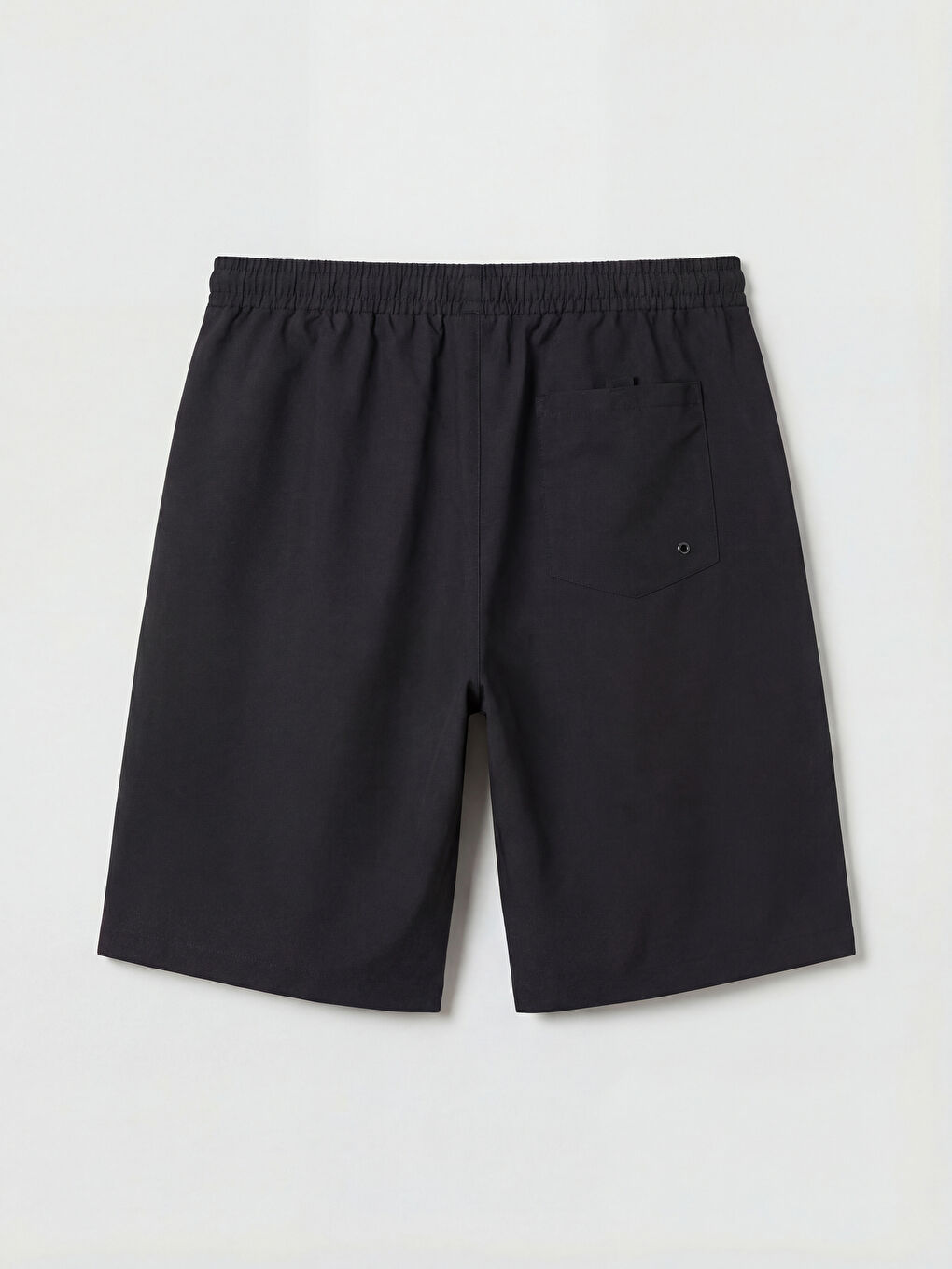 Siyah Diz Altı Boy Erkek Deniz Şortu-3