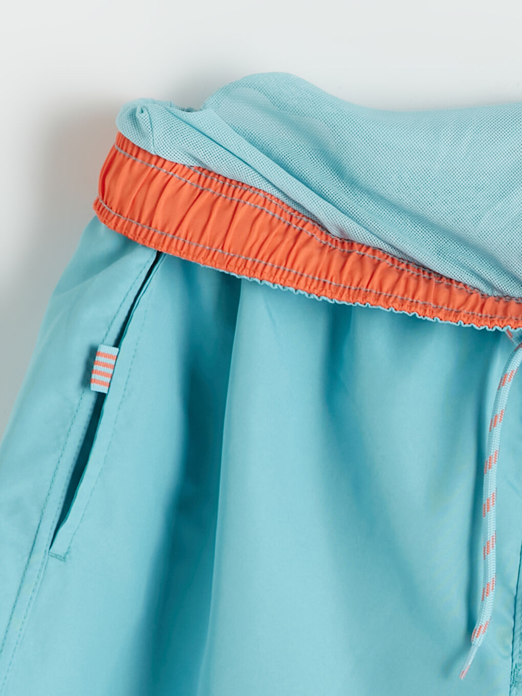 Mavi Kısa Boy Erkek Deniz Şortu-1