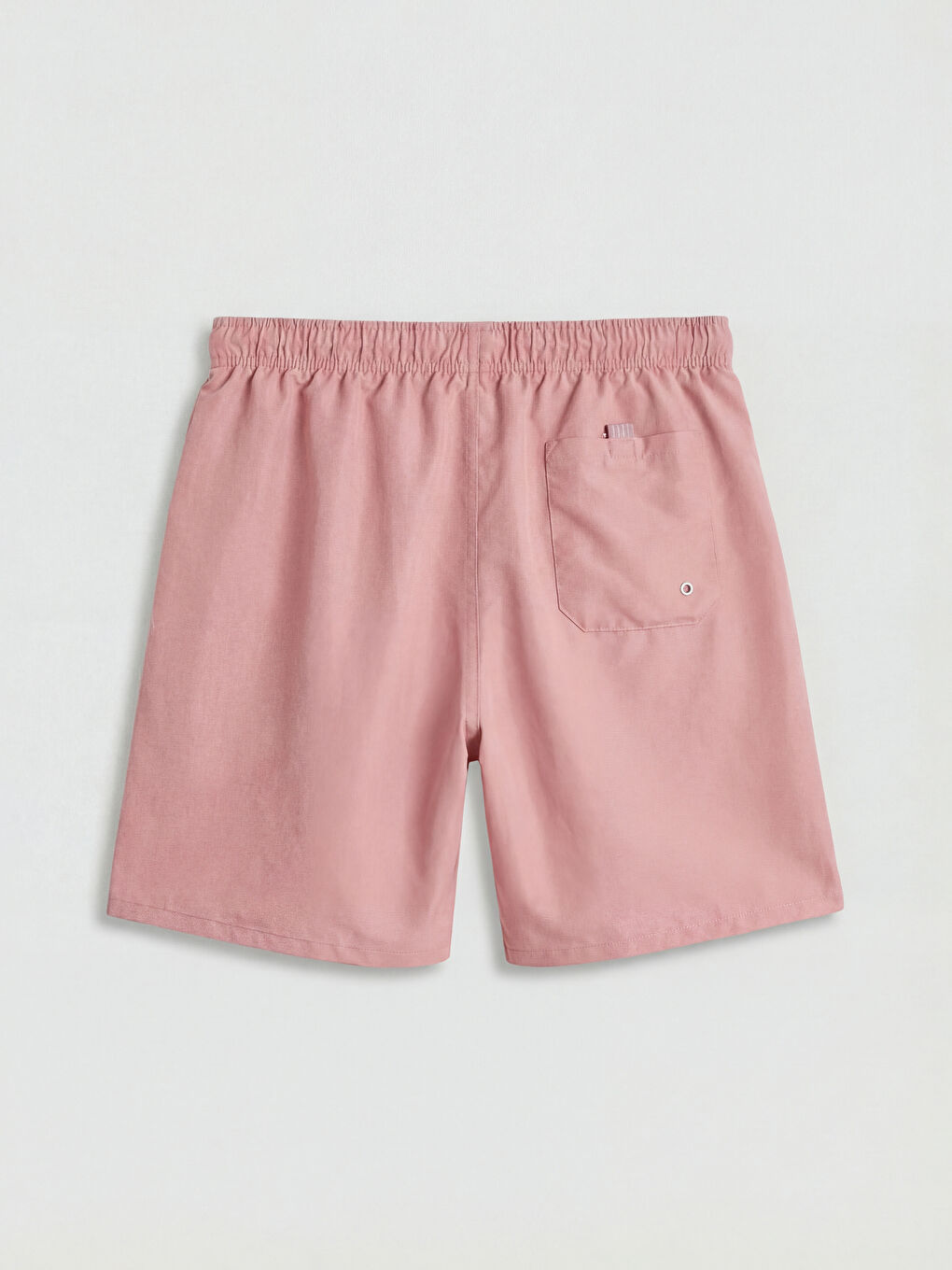 Pembe Beli Lastikli Erkek Deniz Şortu-5