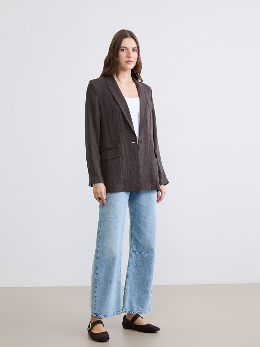 Regular Fit Women's Blazer Jacket-1