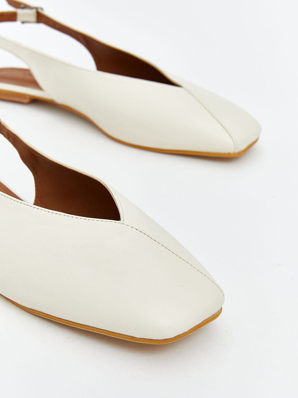 Bej Deri Görünümlü Kadın Babet-2