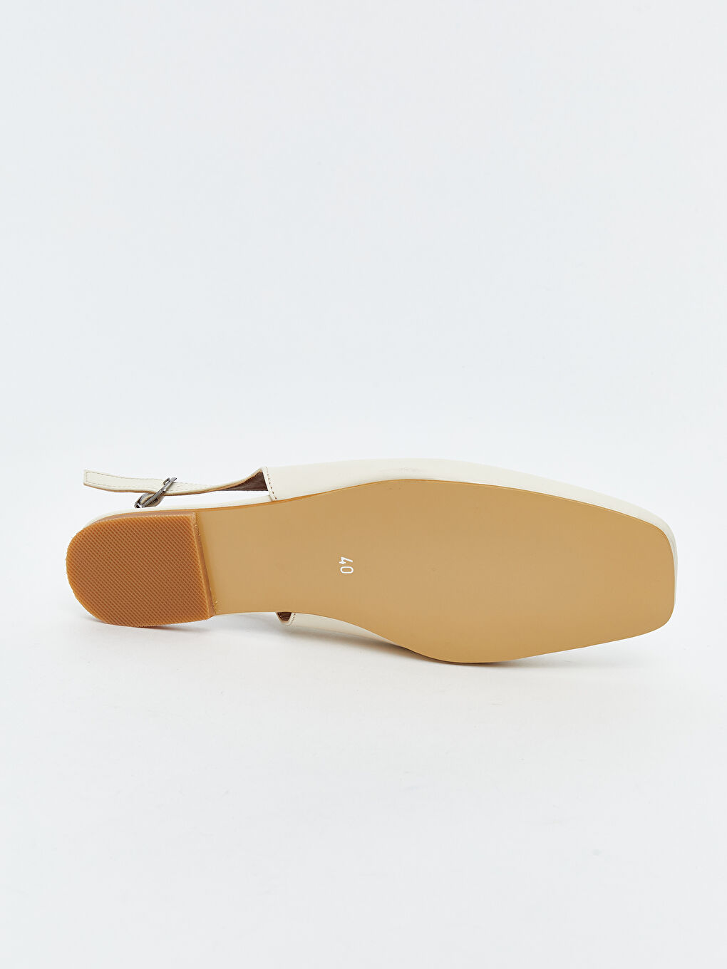 Bej Deri Görünümlü Kadın Babet-3