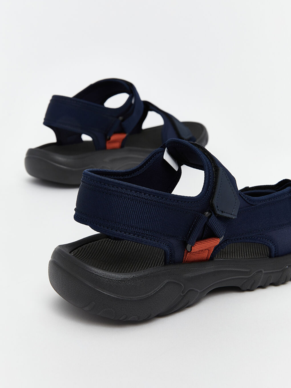 Lacivert Cırt Cırtlı Erkek Sandalet-4
