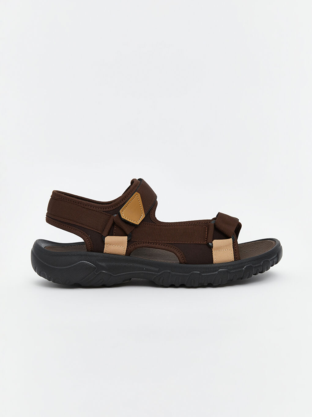 Kahverengi Cırt Cırtlı Erkek Sandalet-1