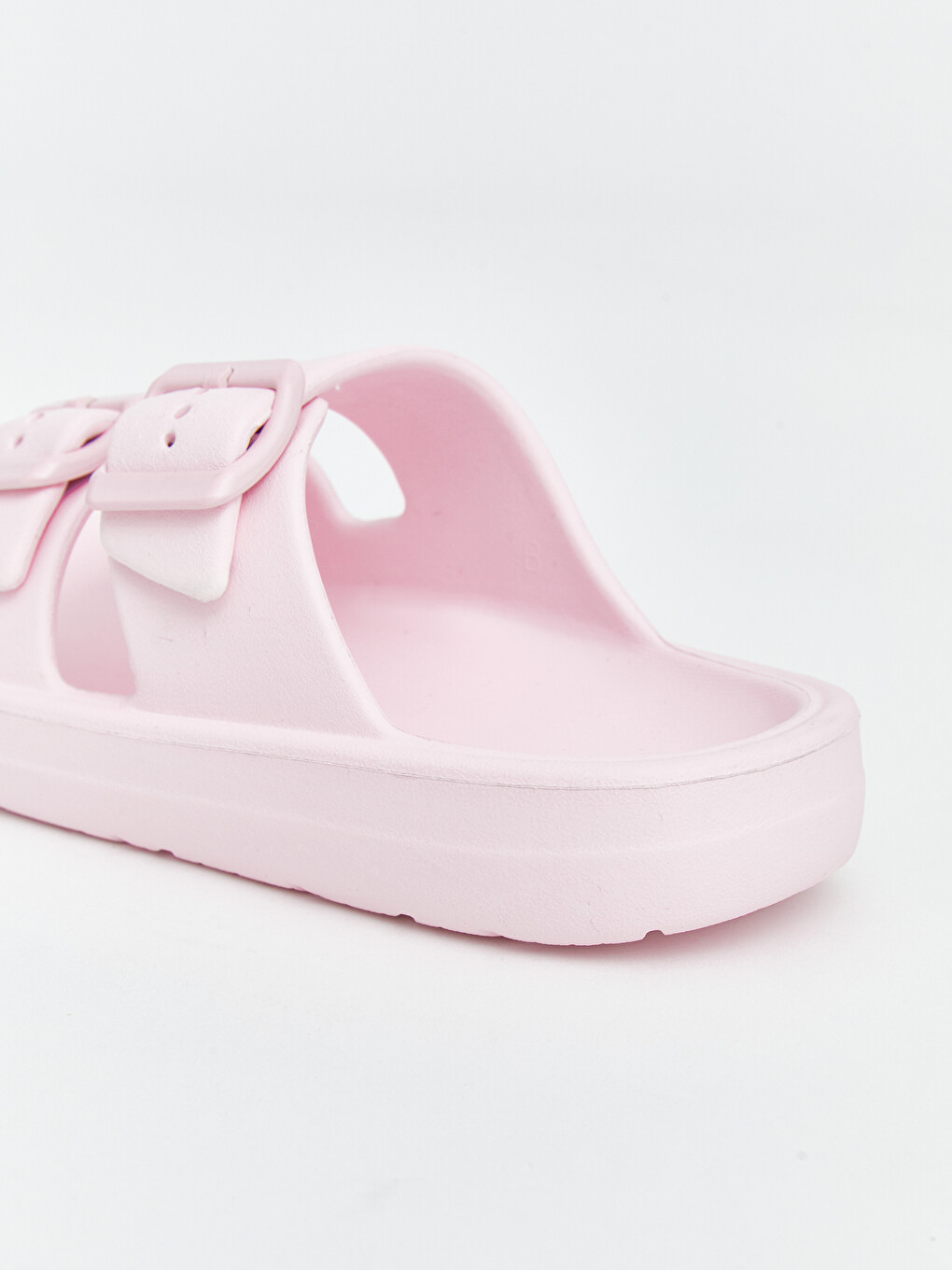Pembe Çift Tokalı Kız Çocuk Terlik-1