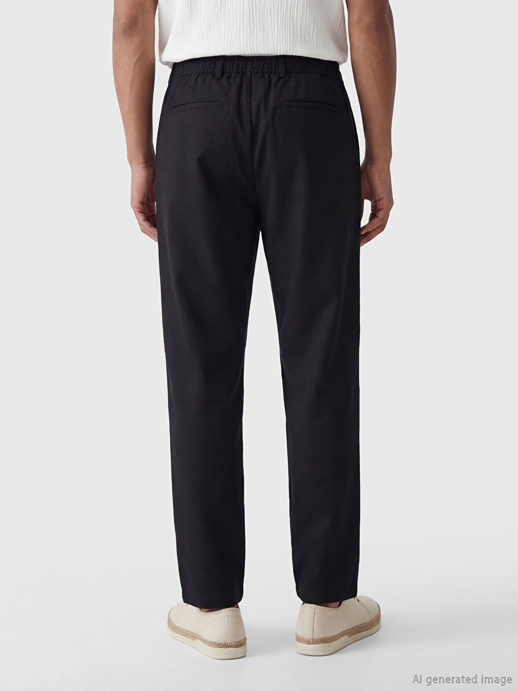 Siyah Baggy Fit Erkek Pantolon-2