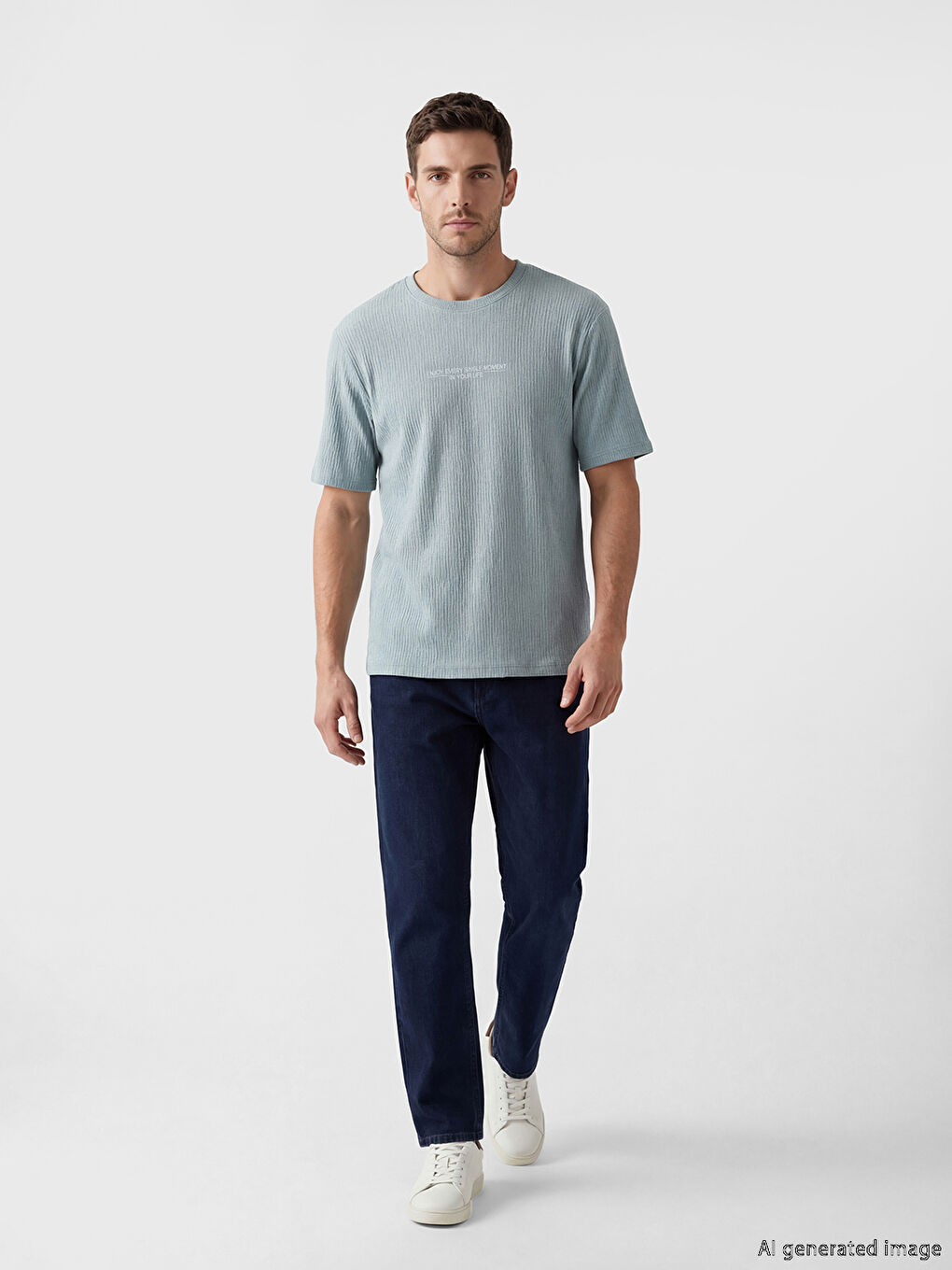 Crew Neck Printed Men's T-Shirt-1