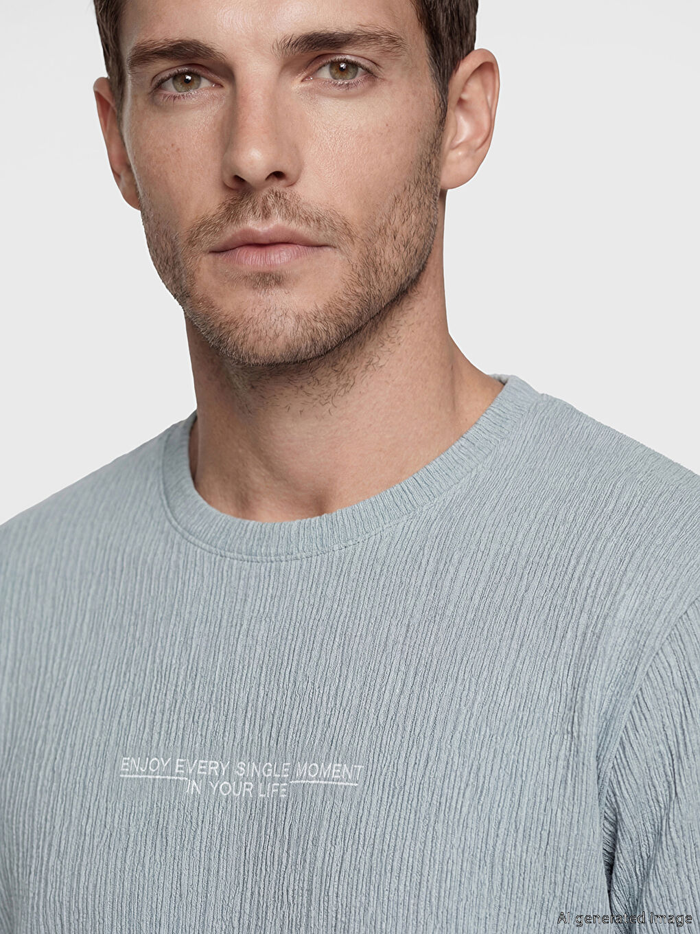 Crew Neck Printed Men's T-Shirt-2