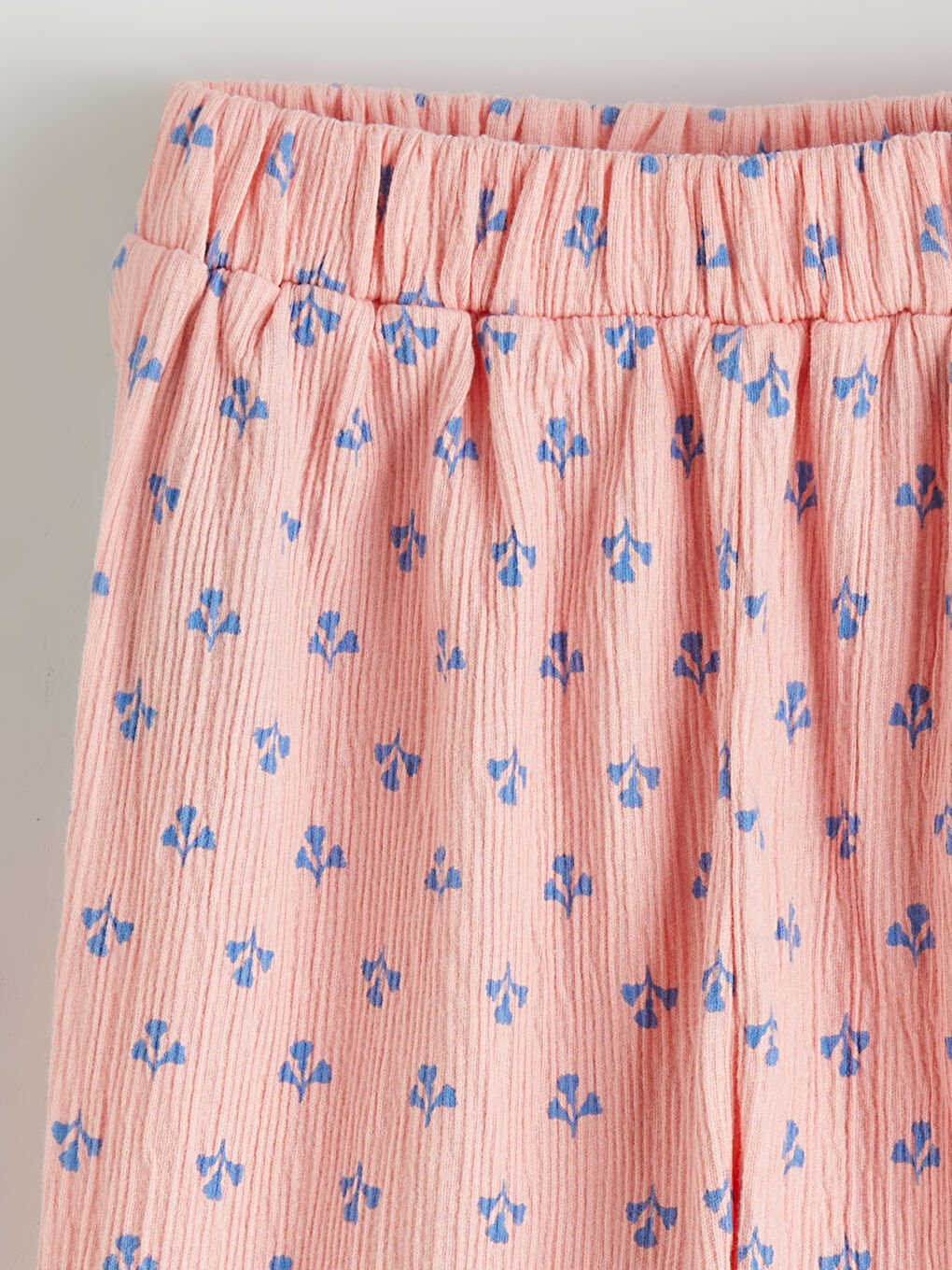 Crew Neck Floral Print Baby Girls' Set-5