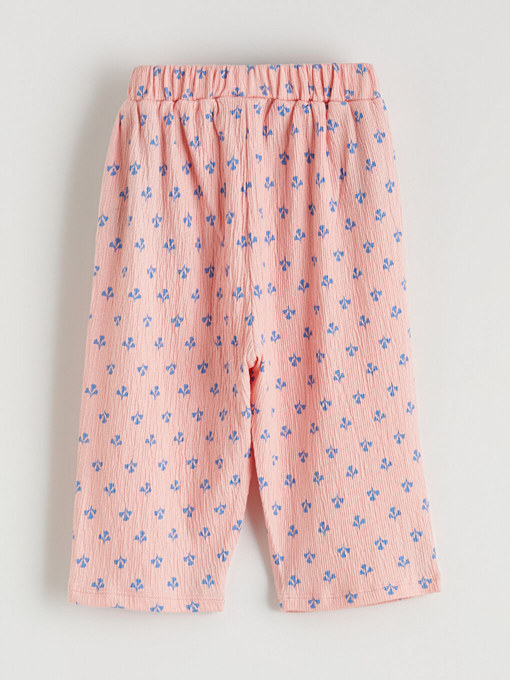 Crew Neck Floral Print Baby Girls' Set-6