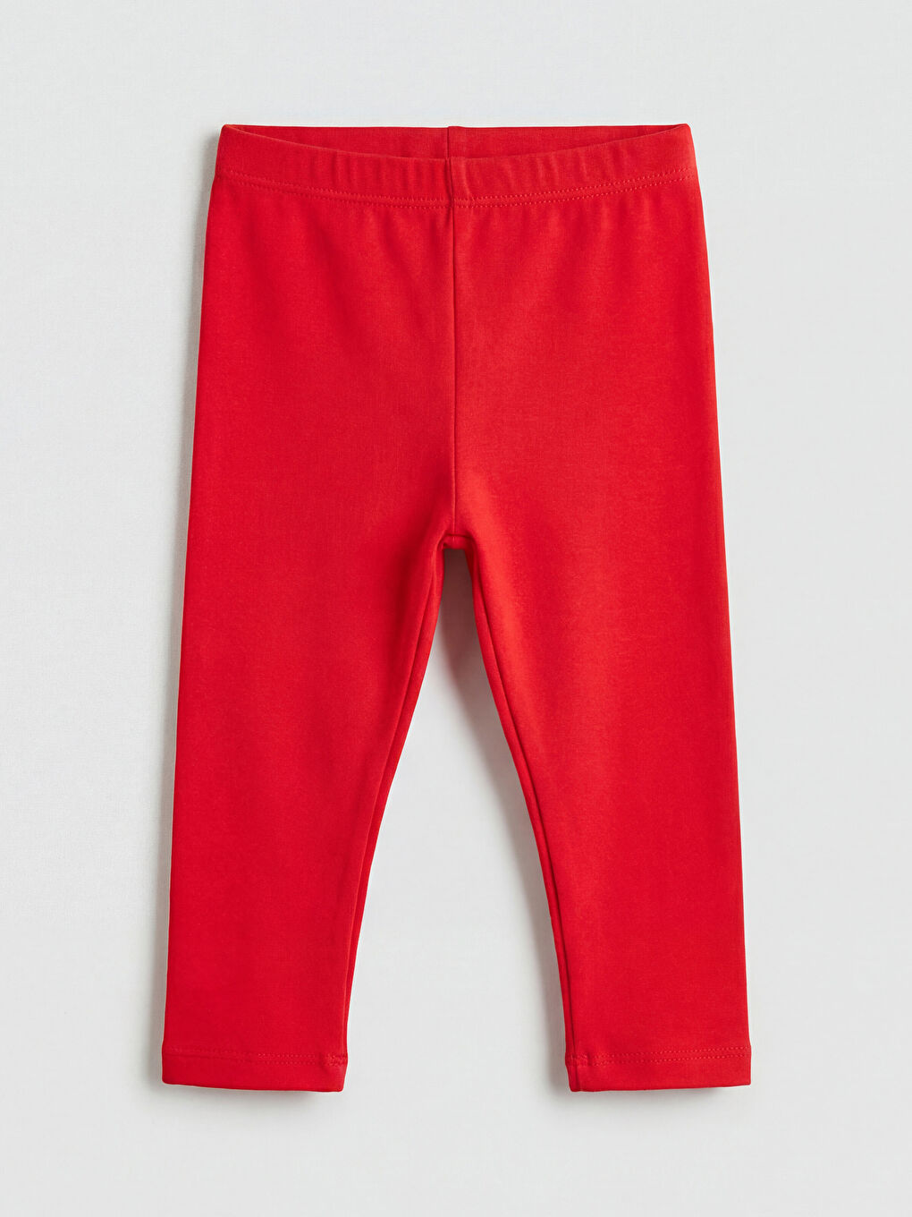 Kırmızı Beli Lastikli Kız Bebek Tayt