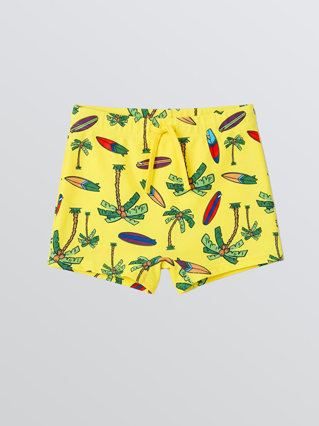 Sarı Baskılı Erkek Çocuk Deniz Şortu