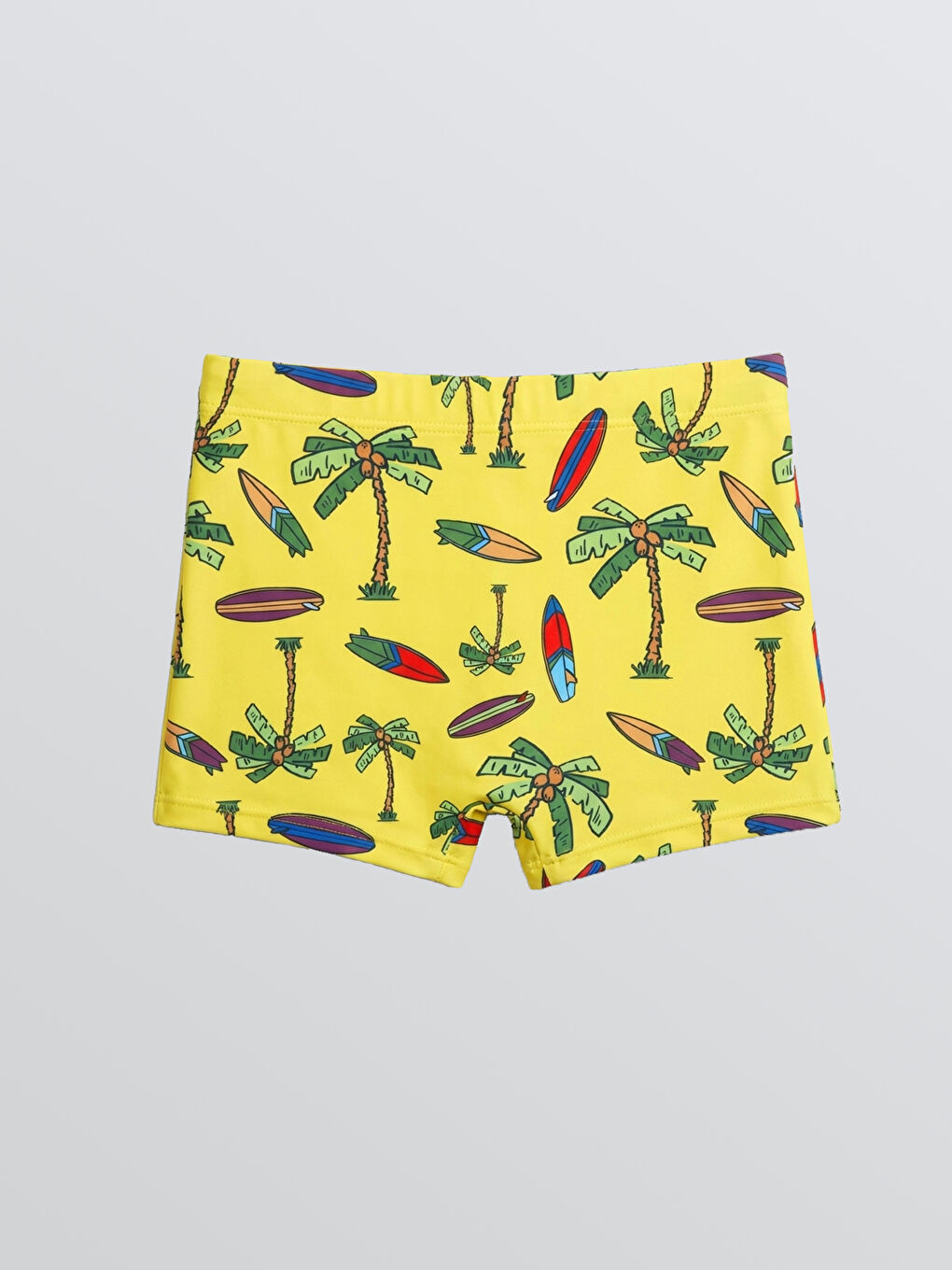 Sarı Baskılı Erkek Çocuk Deniz Şortu-1