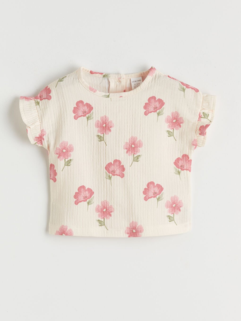 Floral Baby Girls' Muslin Blouse and Trousers-2