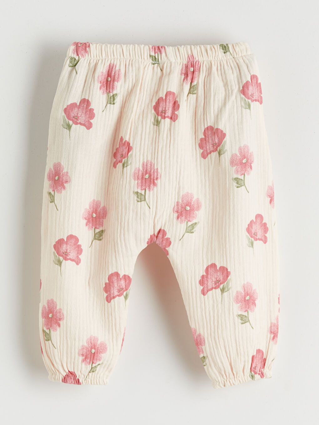 Floral Baby Girls' Muslin Blouse and Trousers-5
