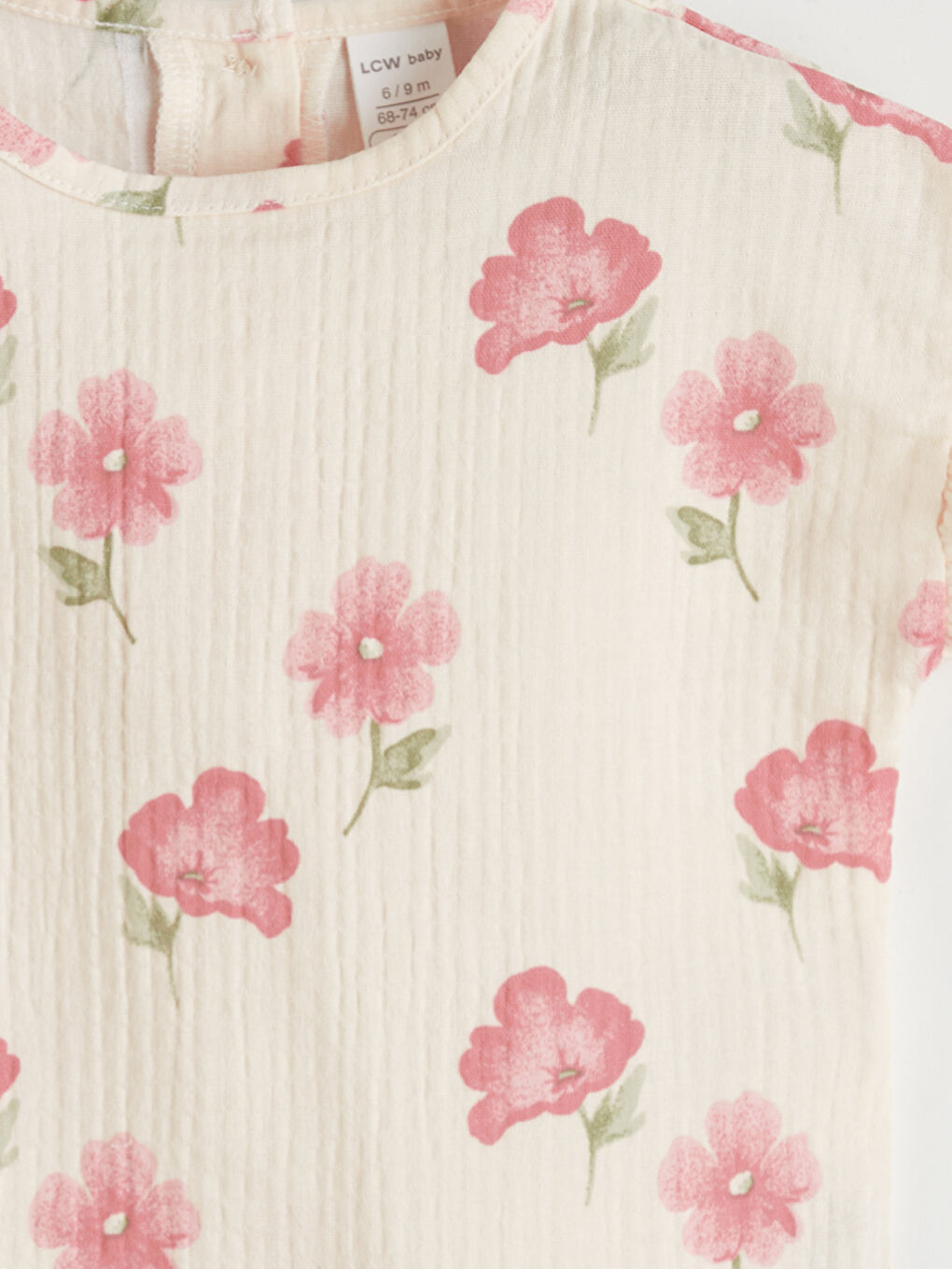 Floral Baby Girls' Muslin Blouse and Trousers-6