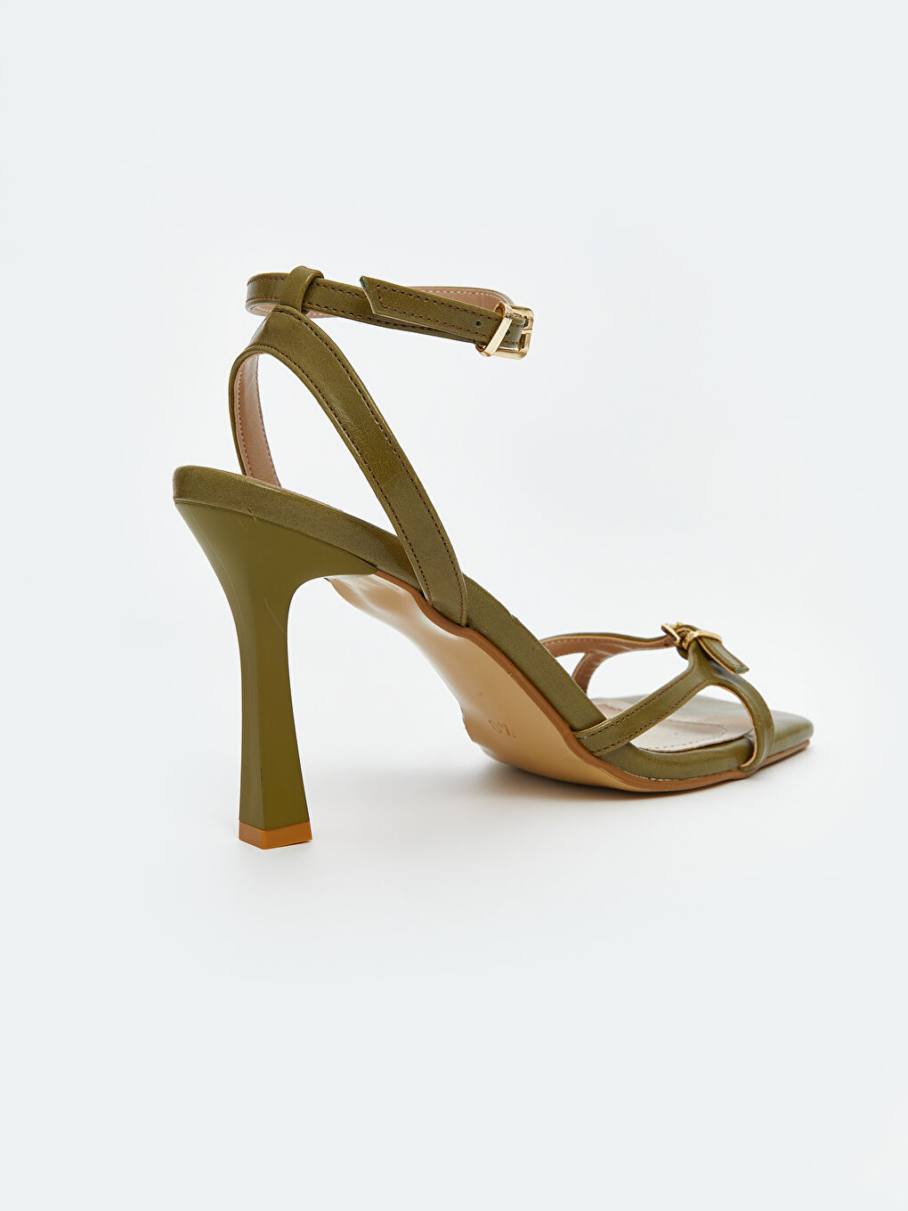 Yeşil Bilekten Bağlamalı Kadın Topuklu Ayakkabı-4