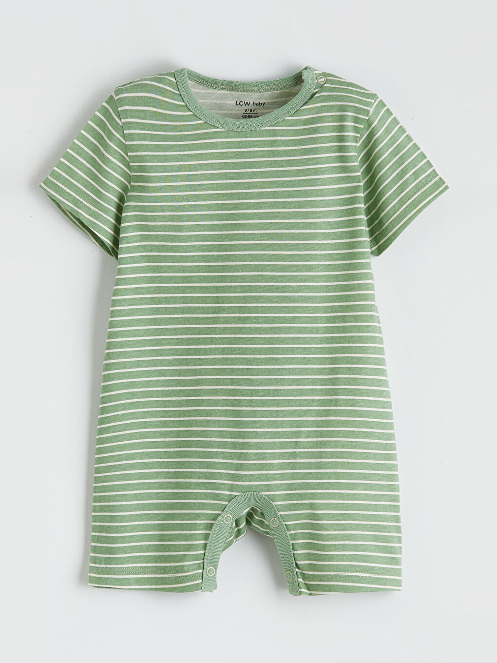 Bej Baskılı Erkek Bebek Tulum 2'li-1