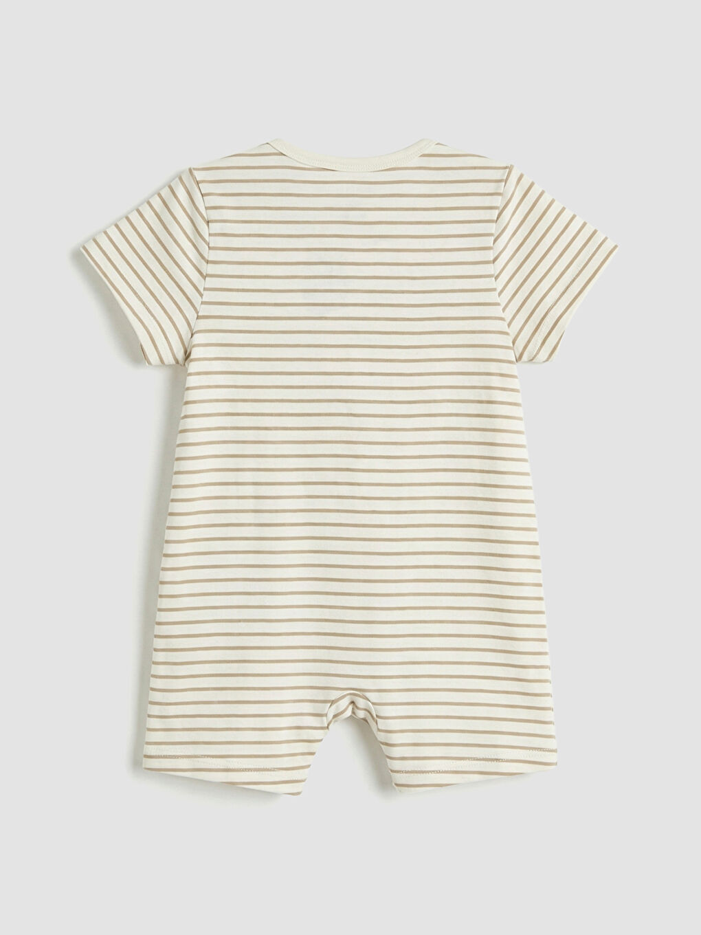 Ekru Aslan Kral ve Mickey Mouse Baskılı Bebek Tulum 2'li-2