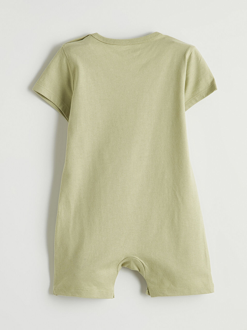 Yeşil Kısa Kollu Erkek Bebek Tulum-1