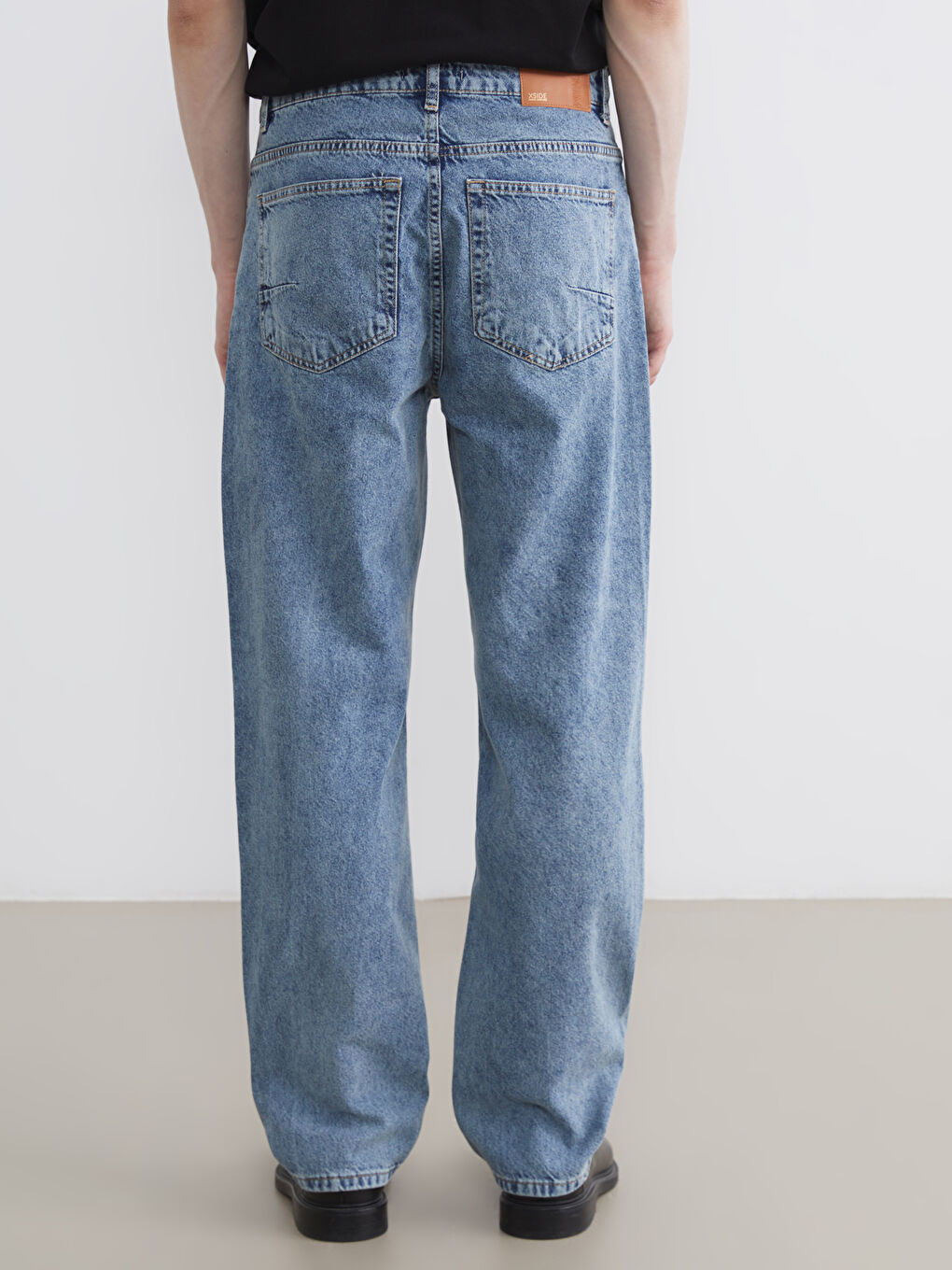 İndigo Baggy Fit Erkek Jean Pantolon-3