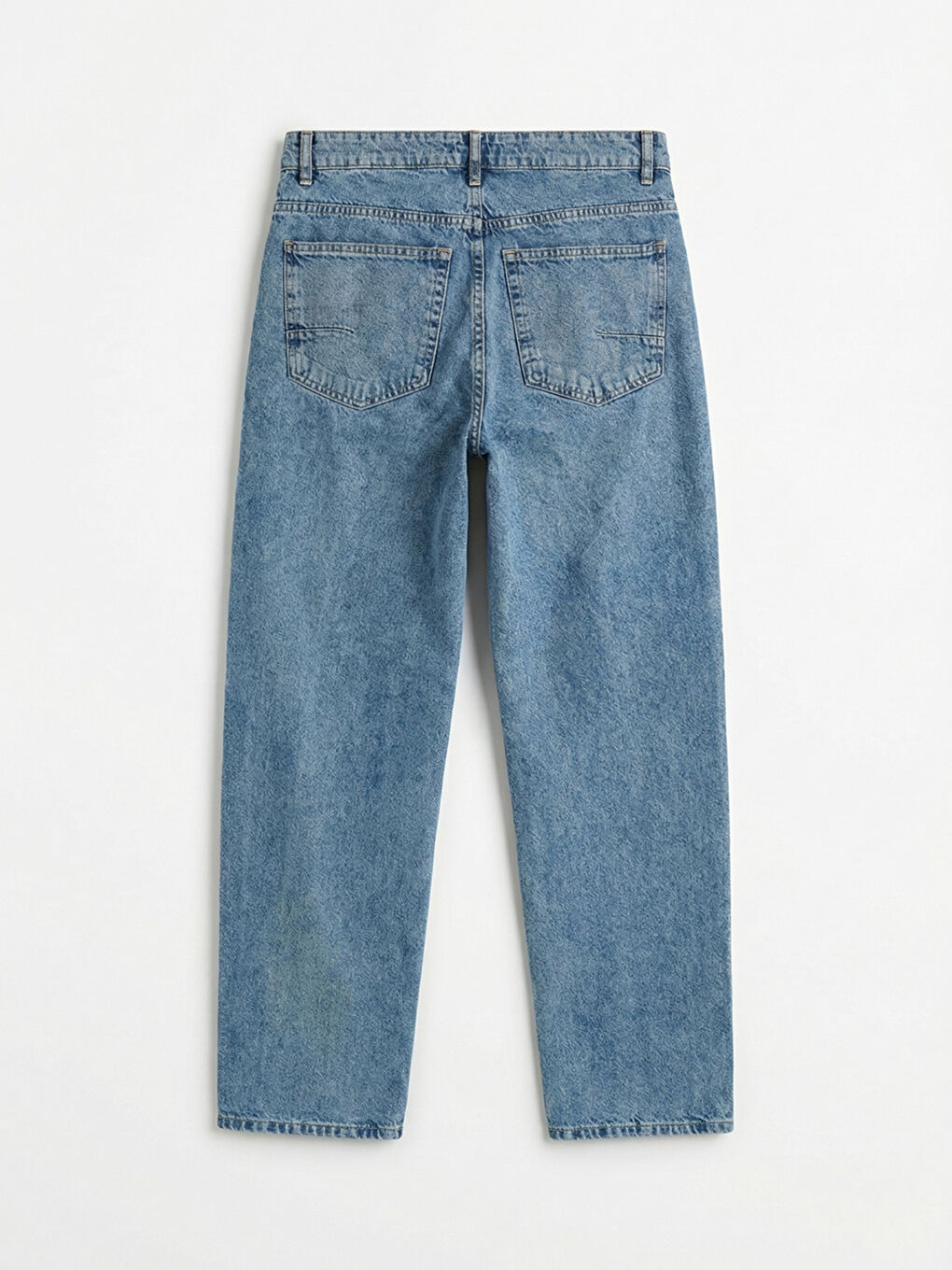 İndigo Baggy Fit Erkek Jean Pantolon-5