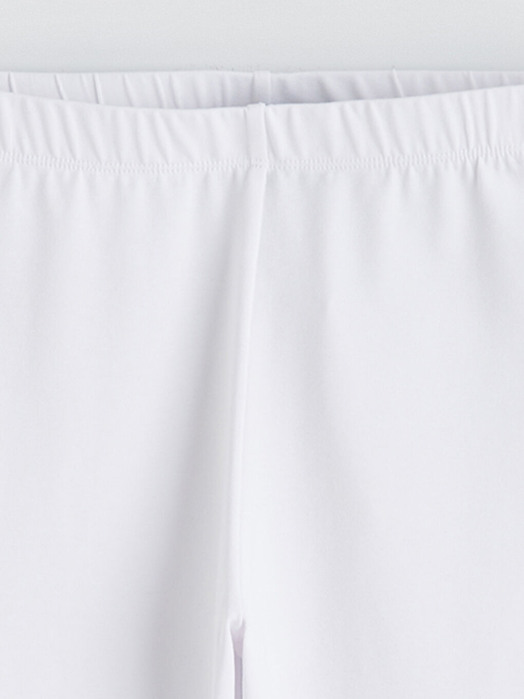 Beyaz Kız Çocuk Basic Kısa Tayt-1