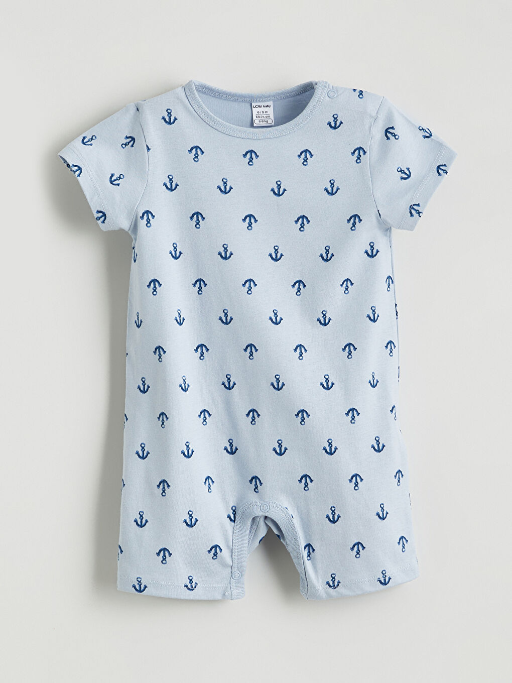 Mavi Bisiklet Yaka Erkek Bebek Tulum 2'li-1