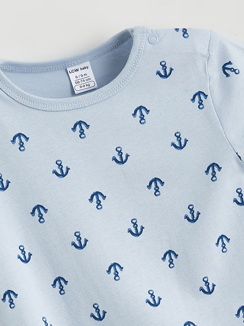 Mavi Bisiklet Yaka Erkek Bebek Tulum 2'li-2