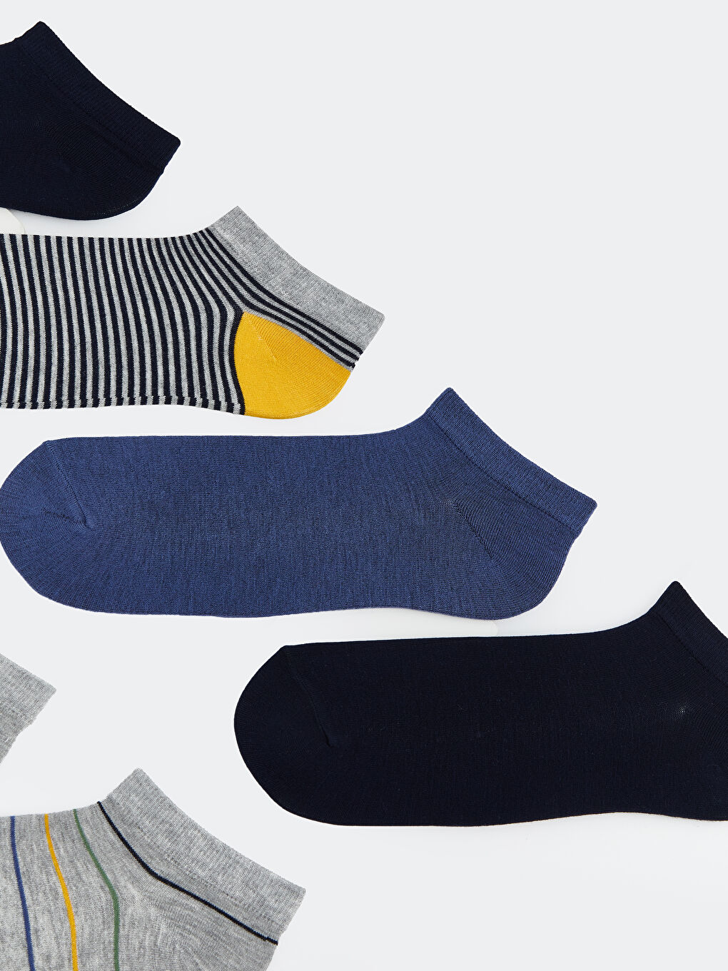 Karışık Desenli Erkek Patik Çorap 7'li-1