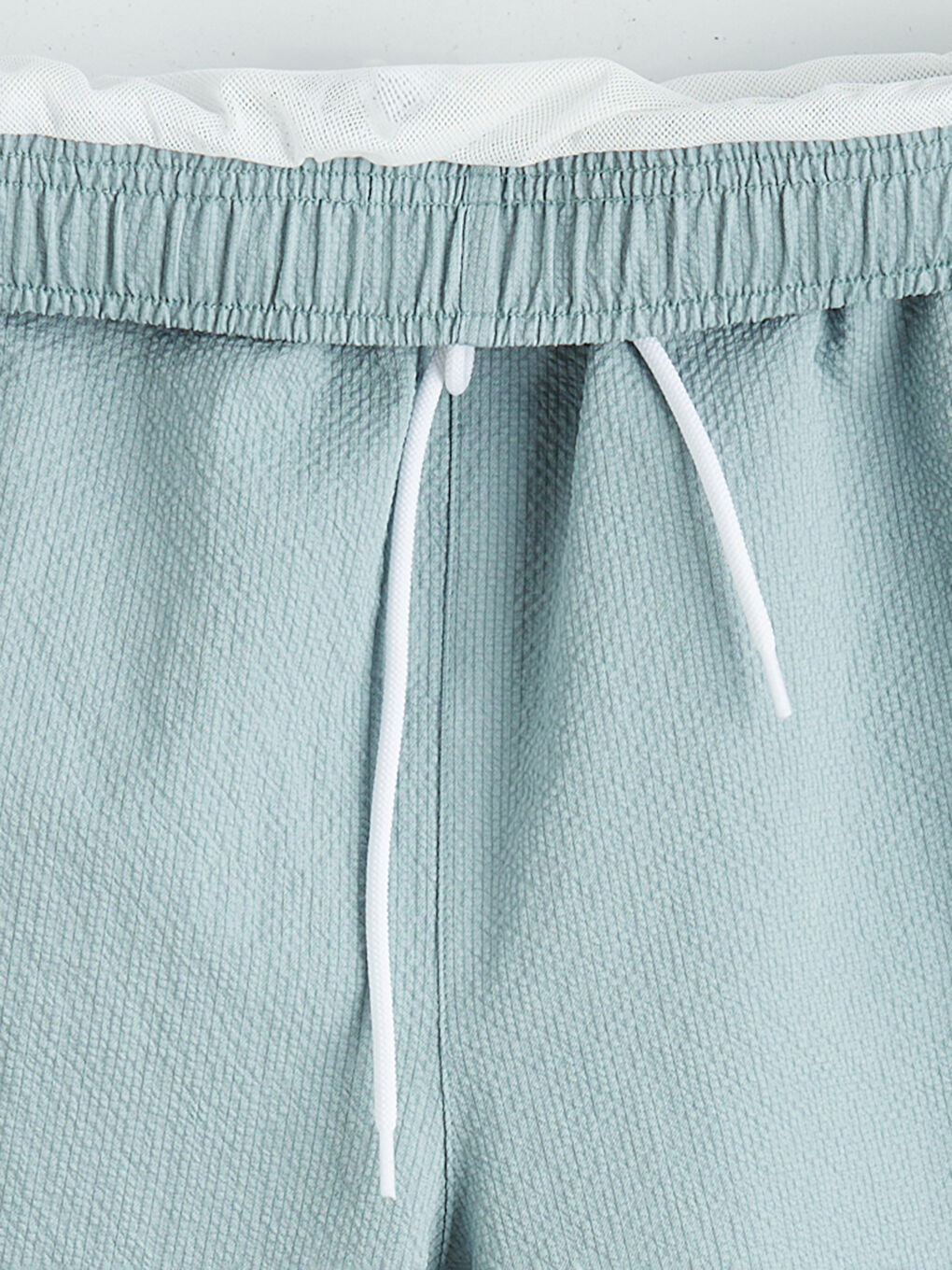 Mavi Beli Lastikli Erkek Deniz Şortu-2