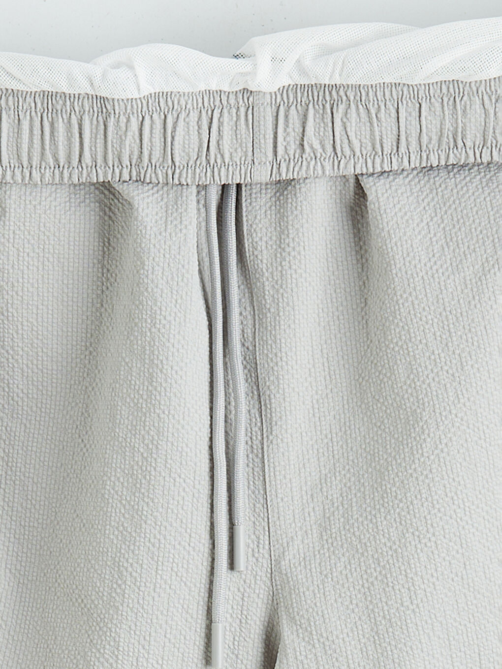 Gri Beli Lastikli Erkek Deniz Şortu-2