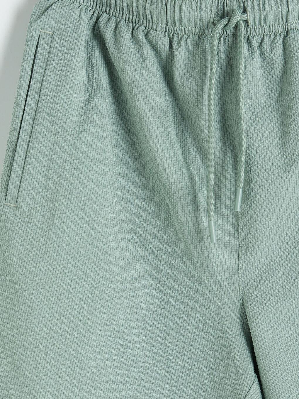 Yeşil Kısa Boy Erkek Deniz Şortu-6