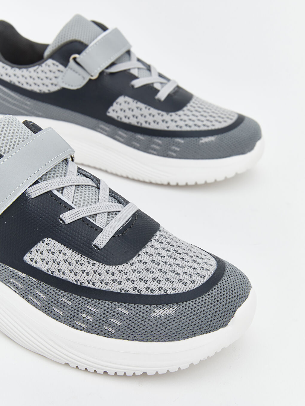 Adidași pentru băieți cu șireturi și benzi Velcro-2